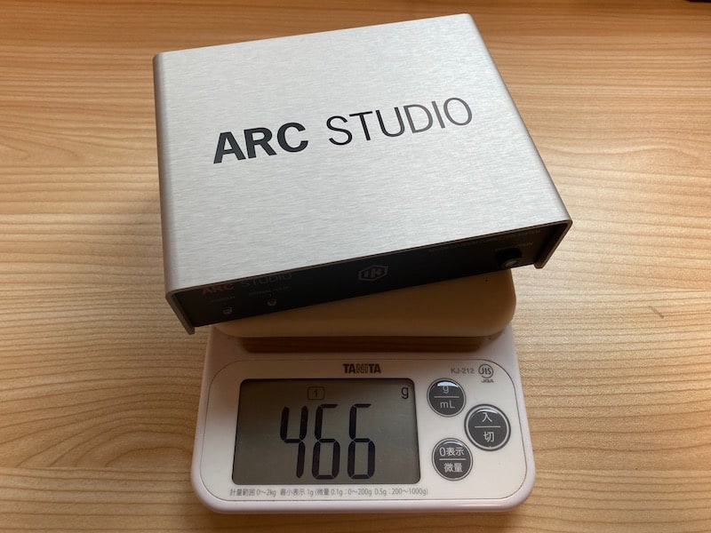 ARC Studio重量計測の画像